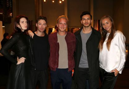 Sebastion Kaiser (middle) with The Cutts Agency Models 