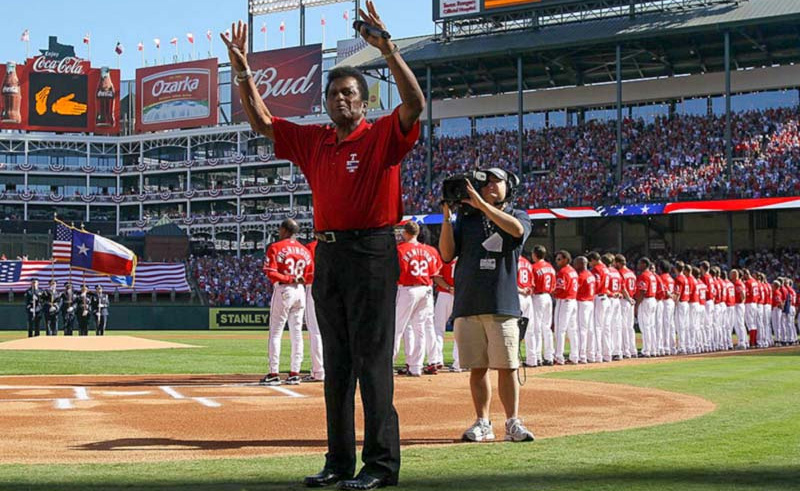 Texas Rangers baseball uniform jersey worn by Charley Pride